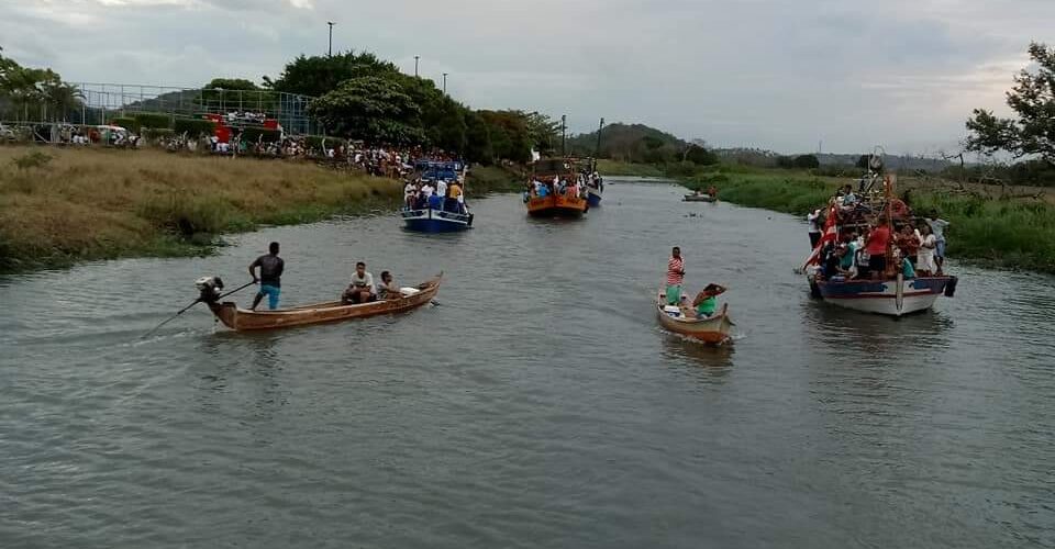 É HOJE: Procissão fluvial (seguida de missa) do Bom Jesus dos Navegantes (em Marimbondo) abre calendário religioso em Pirambu