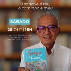 O escritor Tonibeni de Moura, recebe convidados para o lançamento  do livro O SANGUE É TEU,O CAMINHO É  MEU.